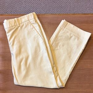 GAP Women's ‘Tailored Crop’ Yellow Chinos - Size 8 Regular